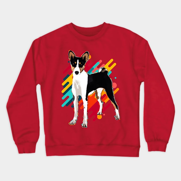 Basenji Crewneck Sweatshirt by Nartissima